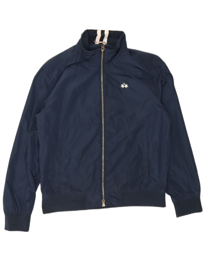 La Martina Veste Bomber Homme UK 42 XL Bleu Marine Polyester