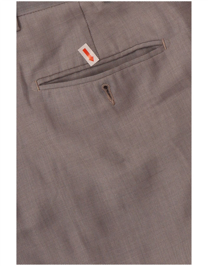 Marks & Spencer Pantalon de Costume Droit Homme W34 L26 Gris Laine