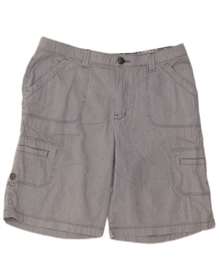 LEE Short cargo pour homme W32 Bleu moyen à fines rayures