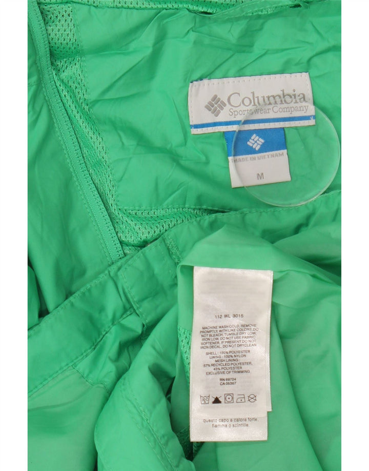 Columbia Veste de pluie à capuche pour femme UK 14 Vert moyen Polyester