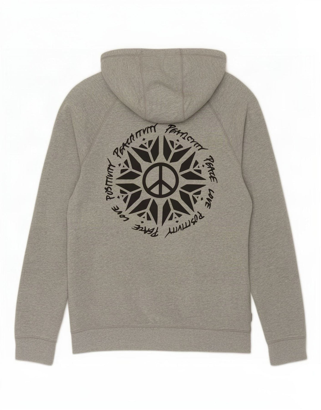 Vans Pull à capuche graphique homme gris moyen coton