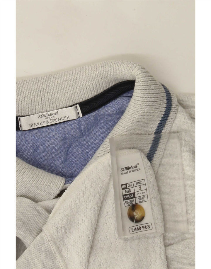 Marks & Spencer Sweat-shirt St. Michael pour homme, petit, gris moucheté