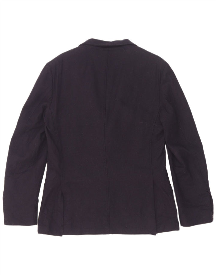 Massimo Dutti Veste Blazer 2 Boutons Homme EU 48 Laine Bleu Marine Moyen