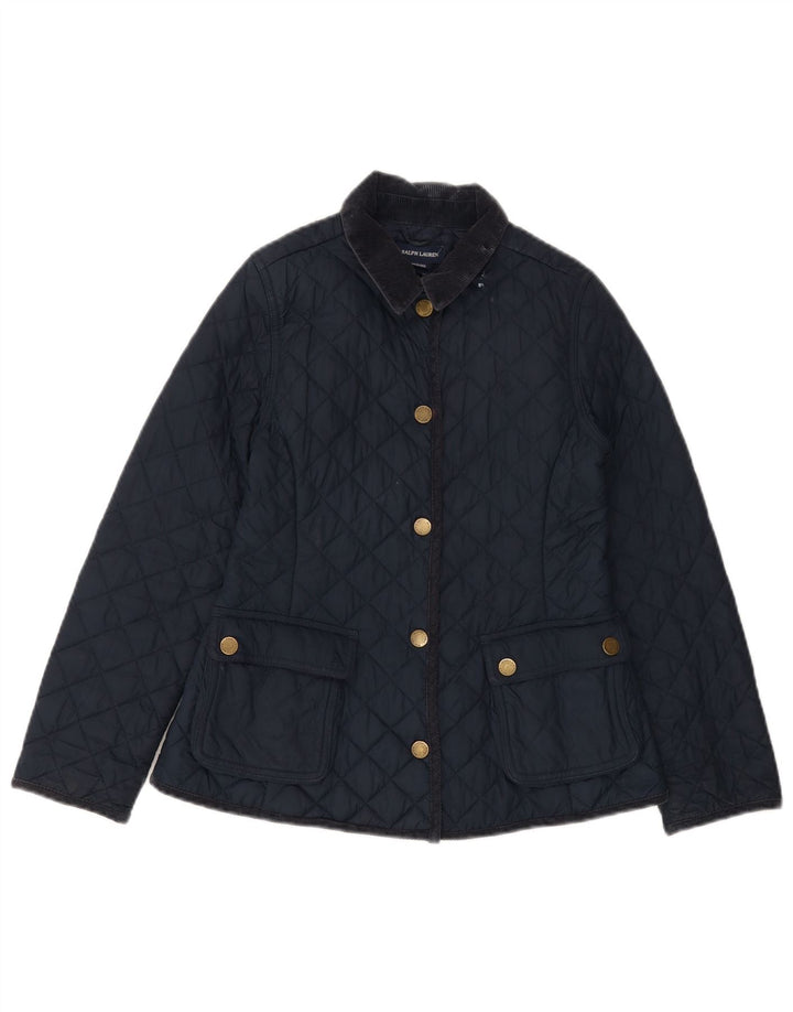 RALPH LAUREN Veste matelassée fille 8-9 ans Polyester bleu marine moyen