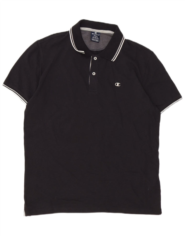 CHAMPION Polo Homme Petit Noir Coton