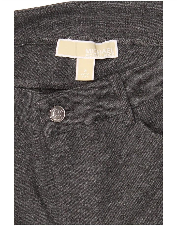 MICHAEL KORS Pantalon décontracté skinny pour femme US 8 Medium W30 L29 Gris