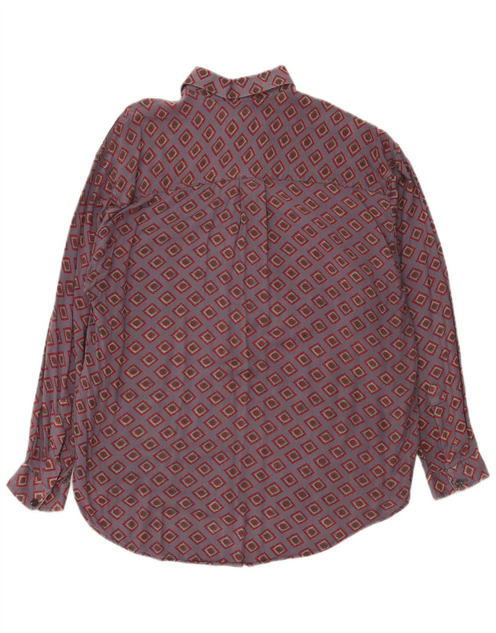 Orso Poeta Chemise Homme Violet Moyen Géométrique Viscose