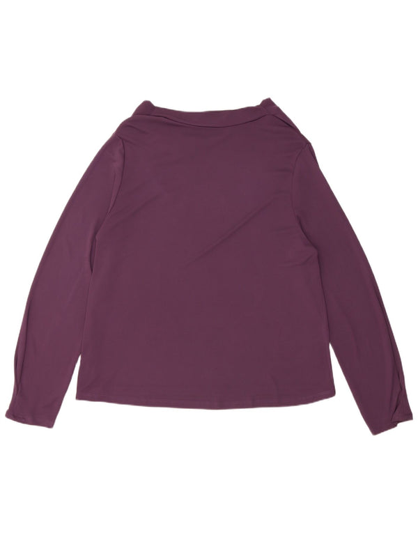 Zara Femme Haut Régulier Manches Longues UK 18 XL Violet