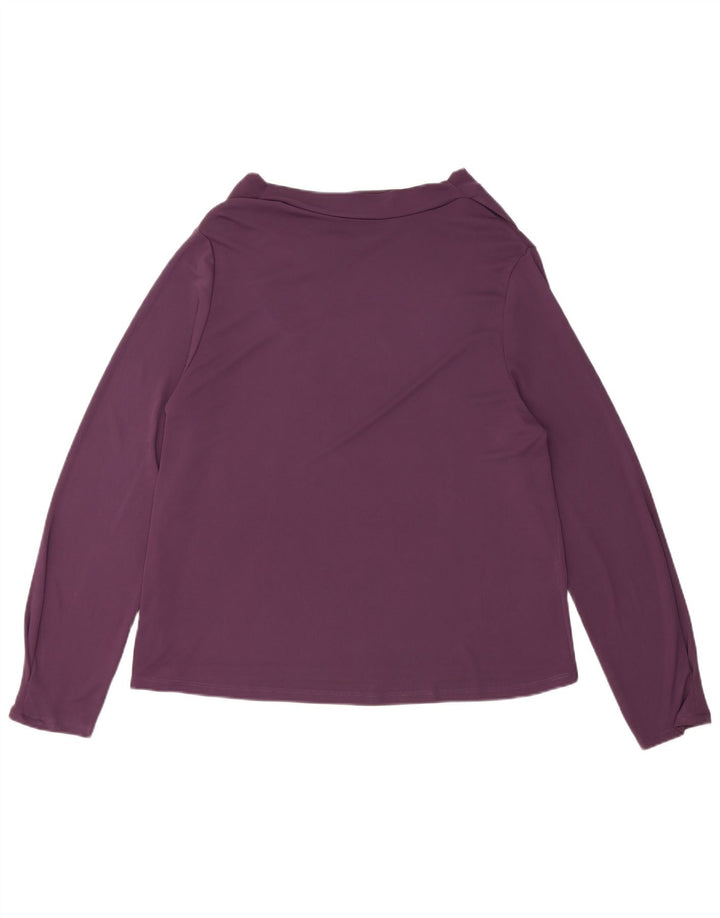Zara Femme Haut Régulier Manches Longues UK 18 XL Violet