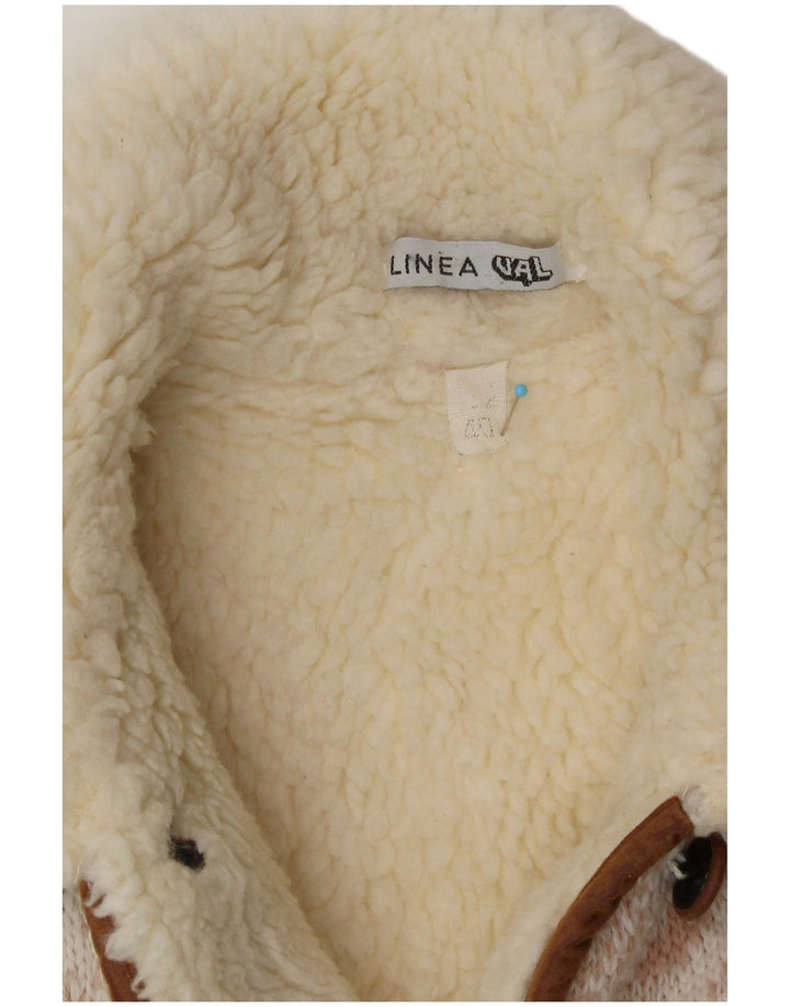 Veste Sherpa à motifs femme vintage EU 40 Moyen Multicolore Fair Isle