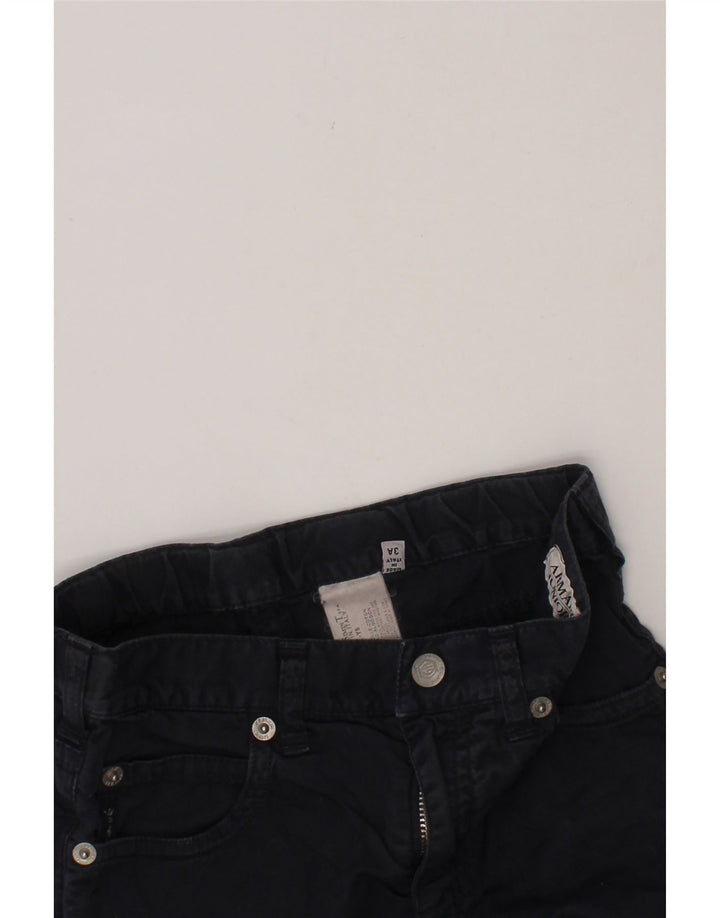 ARMANI JUNIOR Boys Denim Shorts 2-3 Years W20 Navy Blue Cotton Vintage Armani Junior and Second-Hand Armani Junior from Messina Hembry 