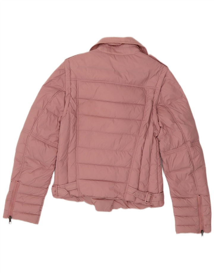 Stefanel Veste matelassée pour femme UK 12 Rose moyen Polyamide