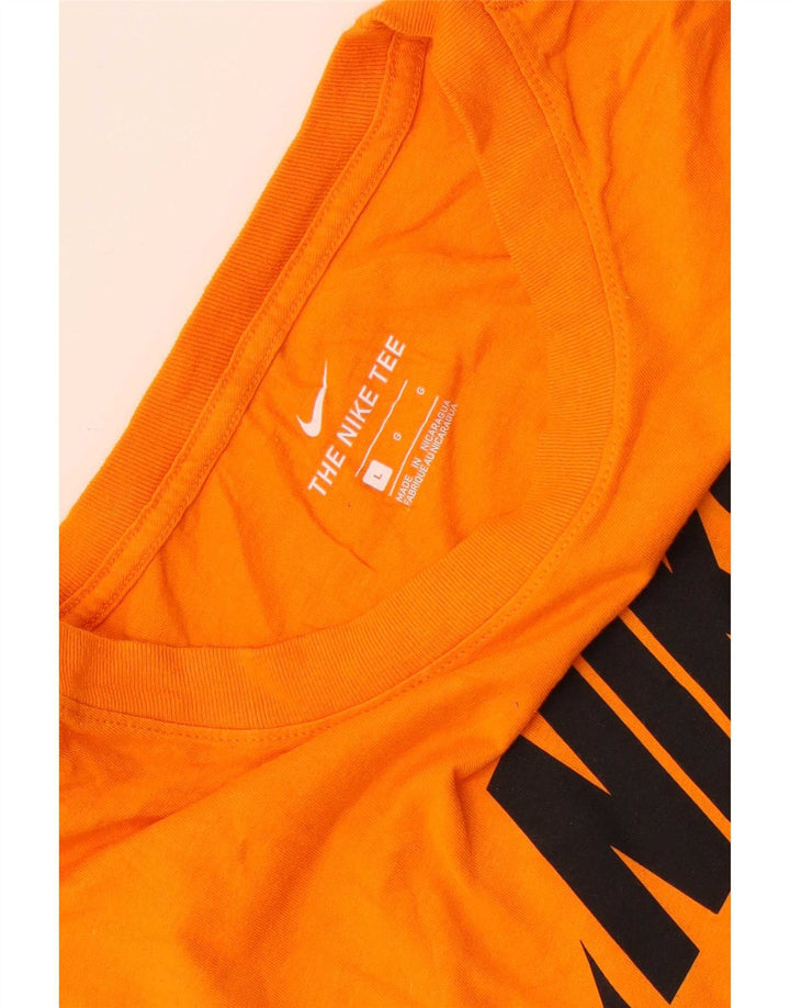 Nike T-shirt graphique pour homme, grand, orange