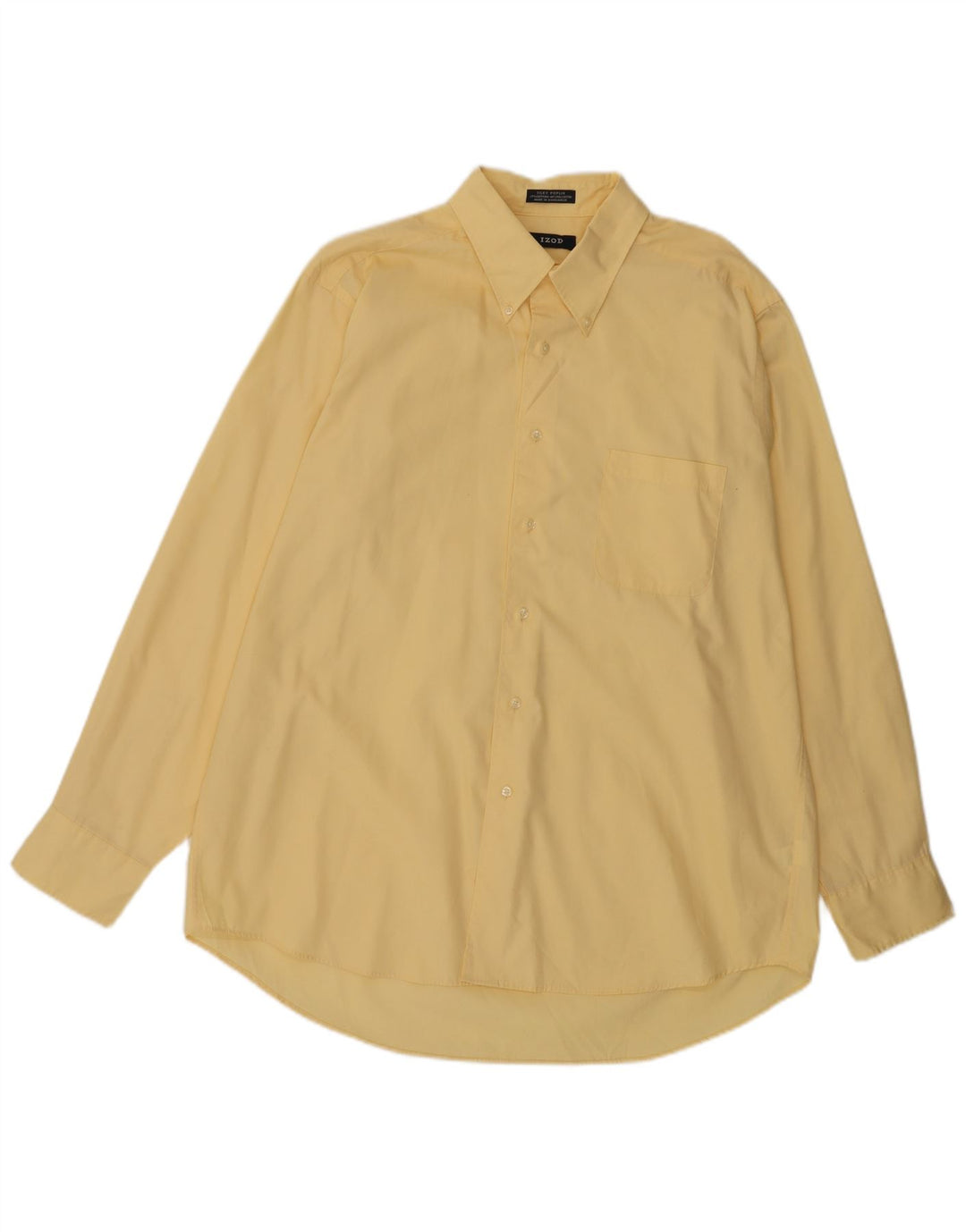 IZOD Chemise Homme Taille 17 XL Jaune Coton