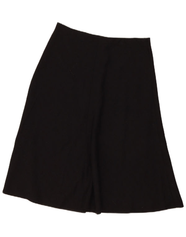 Marks & Spencer Jupe trapèze taille haute pour femme UK 14 Large W29 Noir à carreaux