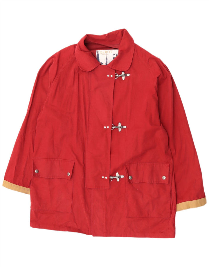 Polbot Veste utilitaire surdimensionnée pour femme UK 18 XL Rouge Colourblock Coton