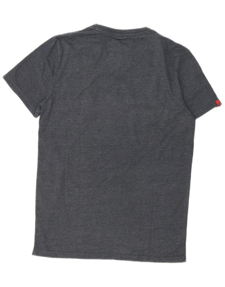 Superdry T-Shirt Graphique Homme Gris Moyen Coton