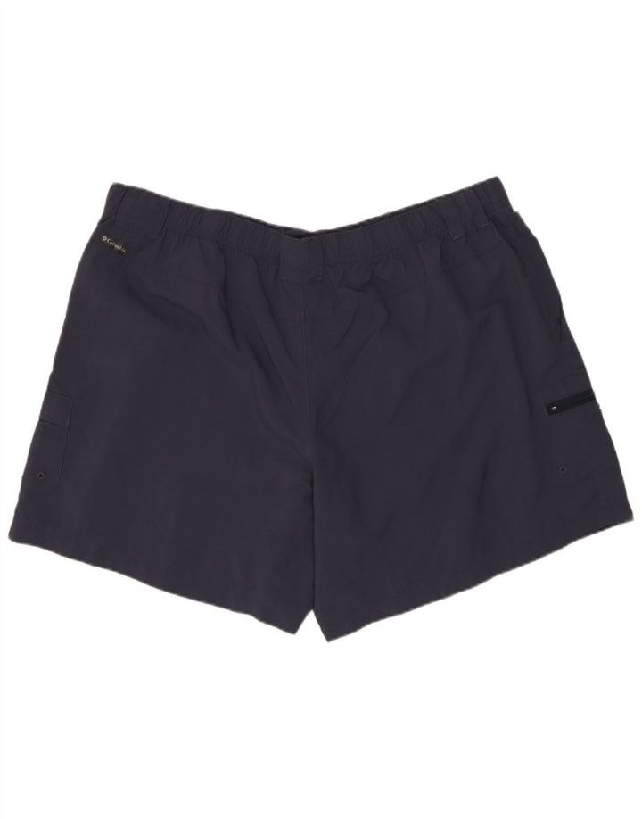 COLUMBIA Short Cargo Homme XL W38 Nylon Bleu Marine