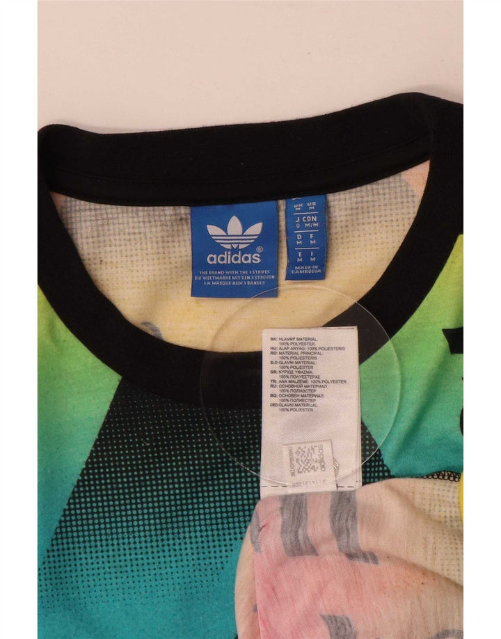 Adidas T-shirt graphique pour homme en polyester multicolore moyen
