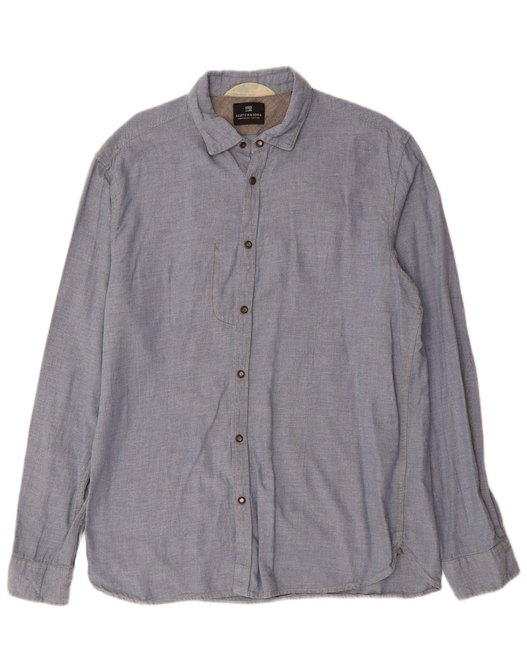 SCOTCH & SODA Chemise Homme Bleu Moyen Coton