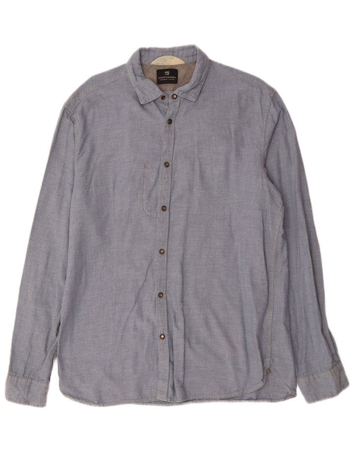 SCOTCH & SODA Chemise Homme Bleu Moyen Coton