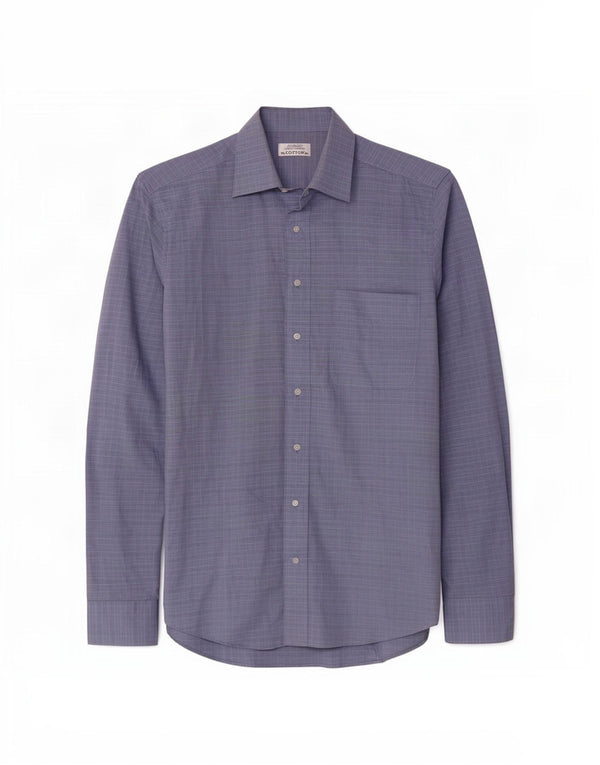 St. Bernard Chemise Homme Taille 39 15 1/2 Carreau Bleu Moyen