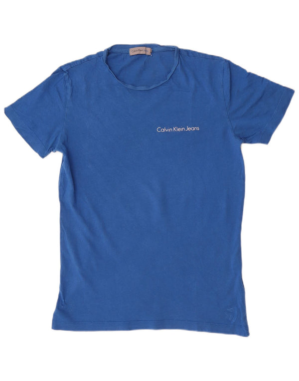 Calvin Klein Jeans T-Shirt Homme Petit Bleu Coton