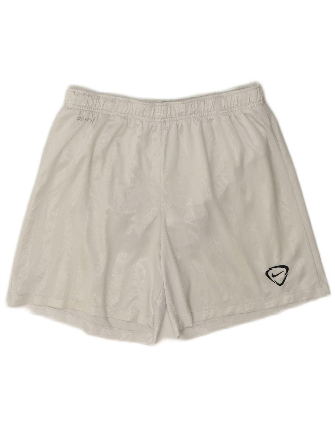 Nike Short de sport Dri Fit Regular pour homme en polyester rayé blanc moyen