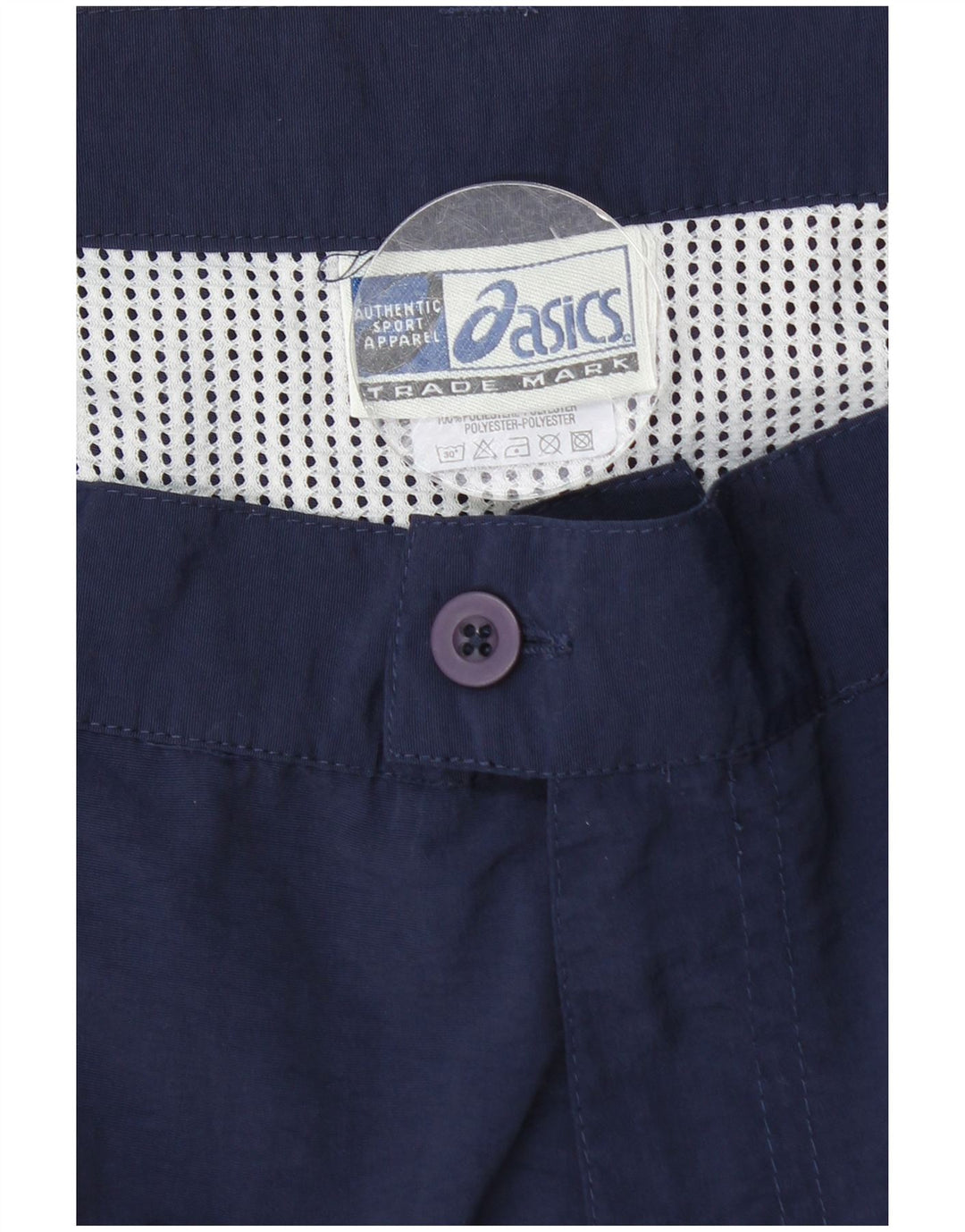 ASICS Short Chino Femme Medium W28 Bleu Marine Polyamide
