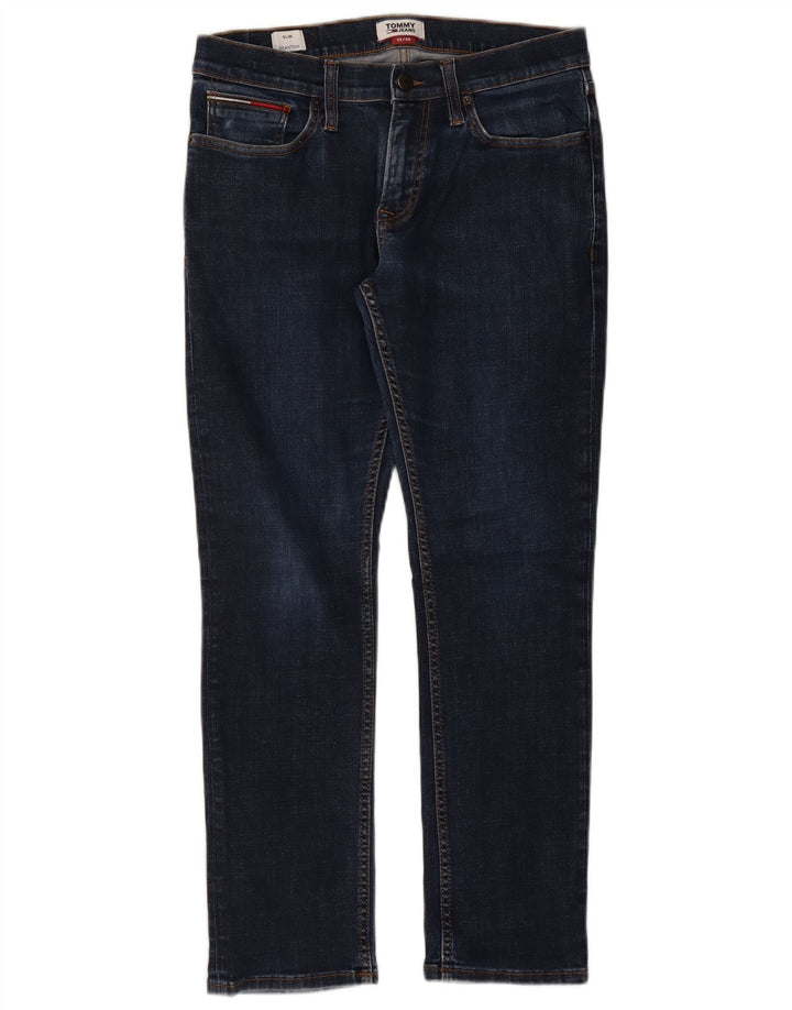 TOMMY HILFIGER Jean Slim Scanton Homme W32 L30 Bleu Marine