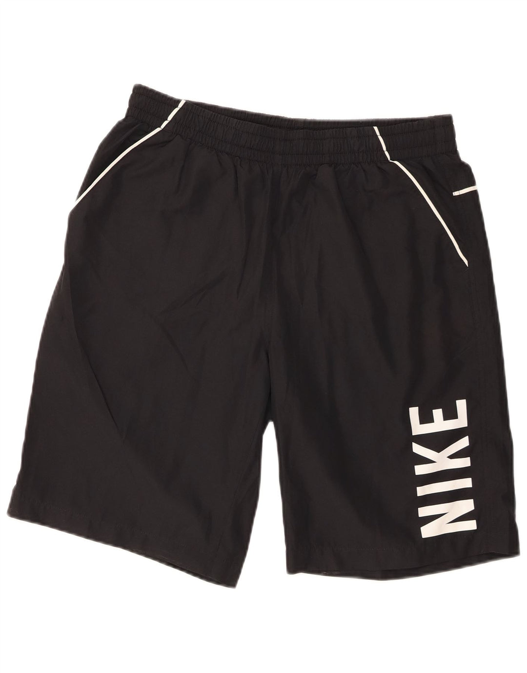 Nike Short de sport graphique pour homme Noir moyen Polyester
