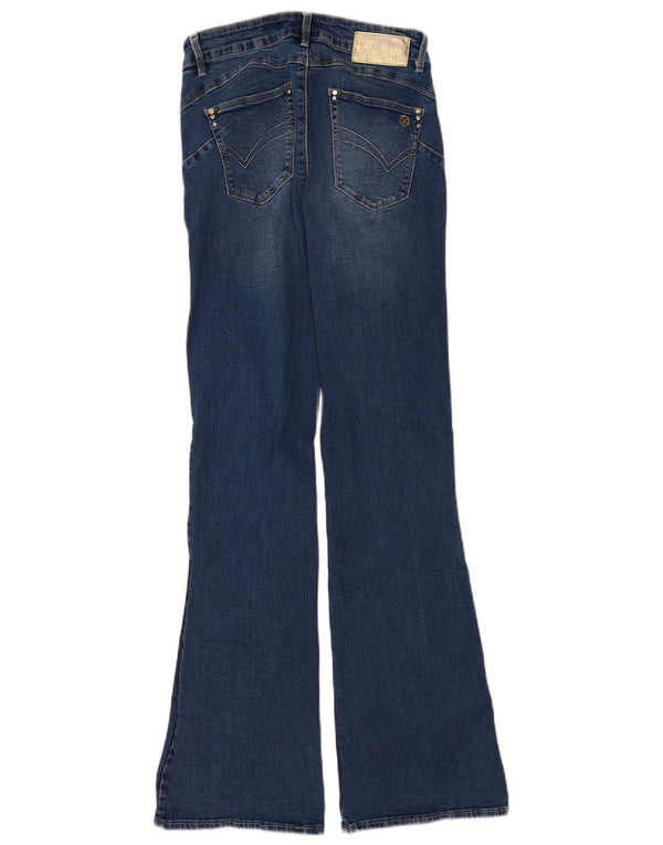 Sandro Ferrone Jean évasé pour femme IT 44 Medium W26 L32 Bleu Coton