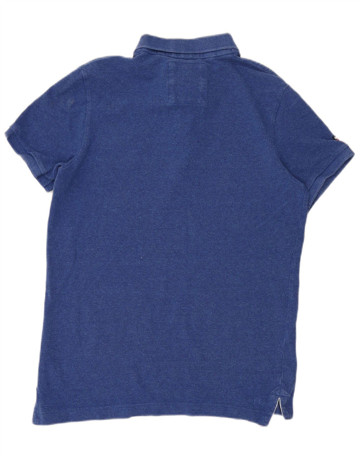 Superdry Polo Homme XL Bleu Coton