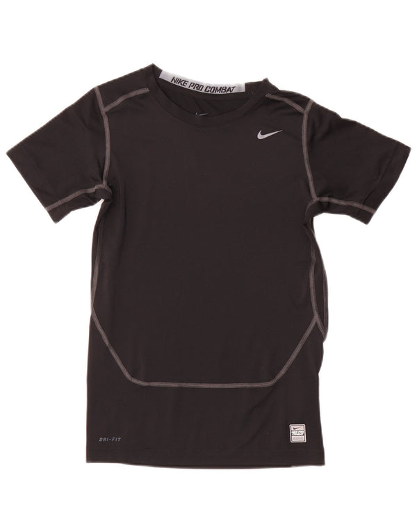 Nike Garçons Dri Fit Graphic T-Shirt Top 13-14 ans XL Noir Polyester