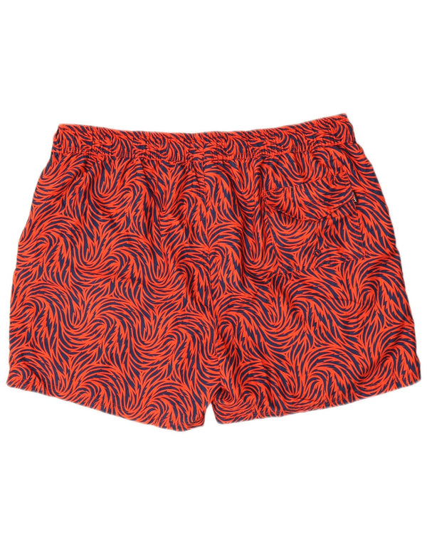 Dkny Short de Bain Homme 2XL Orange Géométrique Polyester