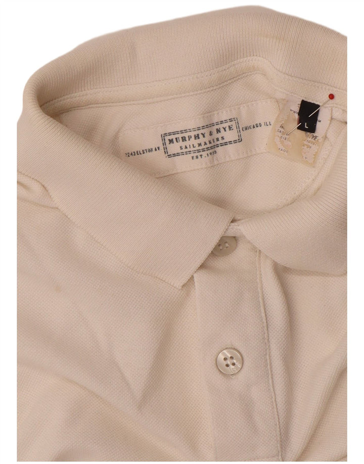 Murphy & Nye Polo Femme UK 16 Grand Coton Blanc
