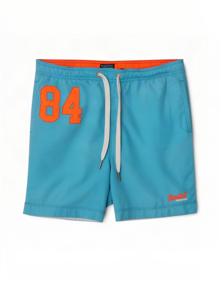 Superdry Short de Bain Graphic Homme XL Bleu Polyester