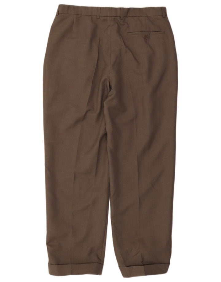 Marks & Spencer Pantalon Chino Pegged Homme W34 L29 Gris Polyester