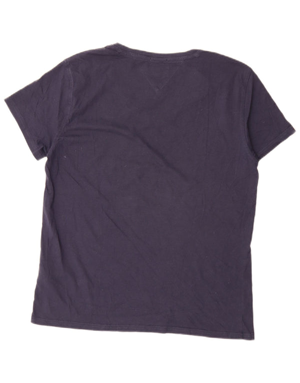 Tommy Hilfiger T-Shirt Regular Fit Homme Bleu Marine Moyen Coton