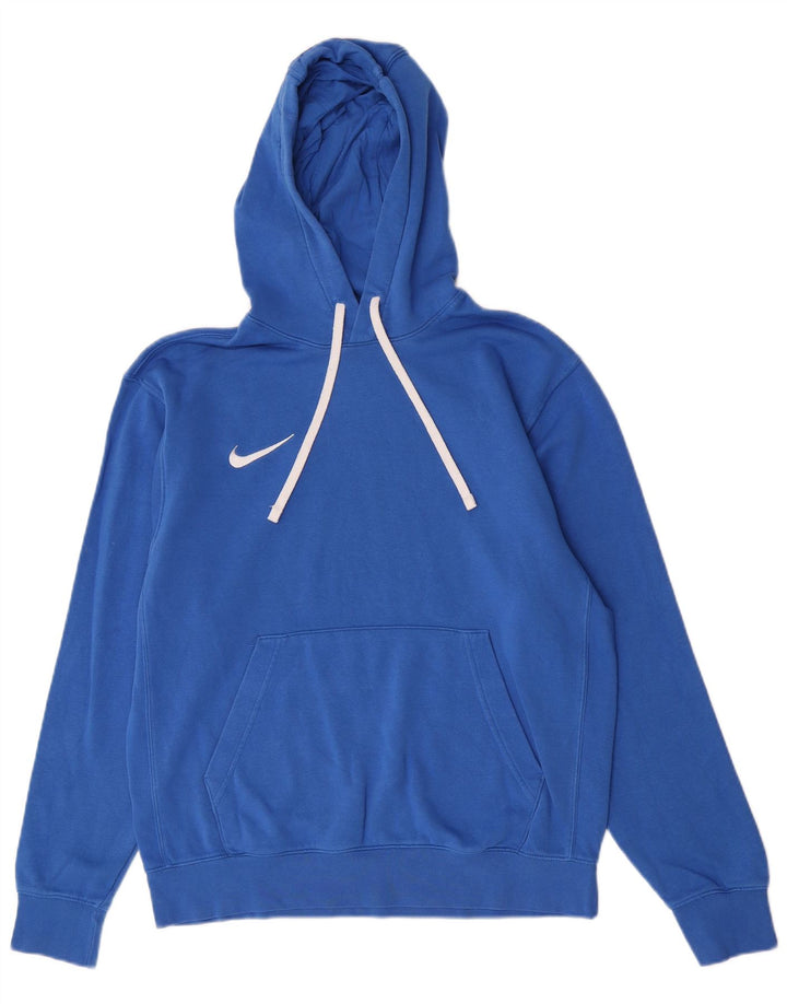 Nike Pull à capuche en coton bleu moyen pour homme