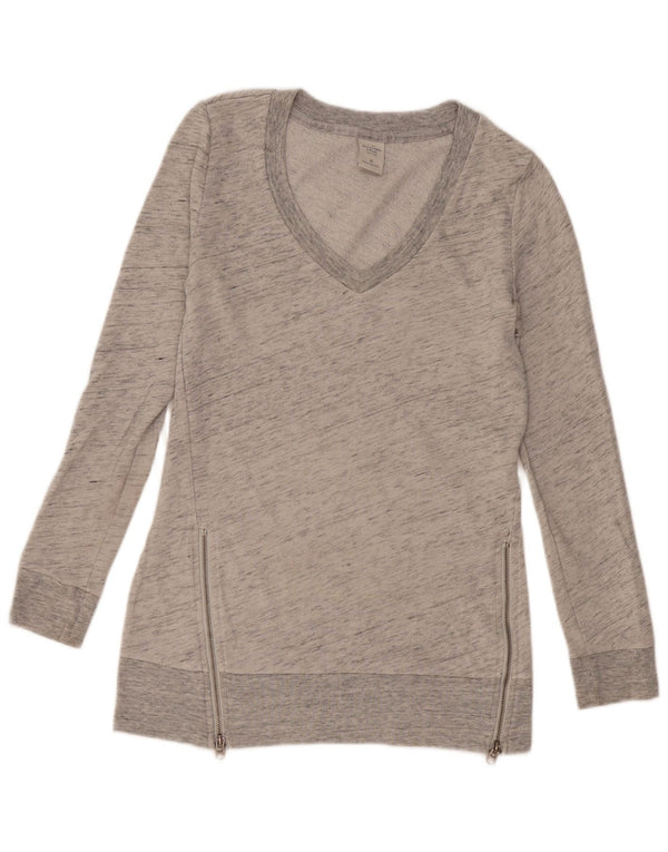 Abercrombie & Fitch Sweat-shirt pour femme UK 6 XS Gris Coton