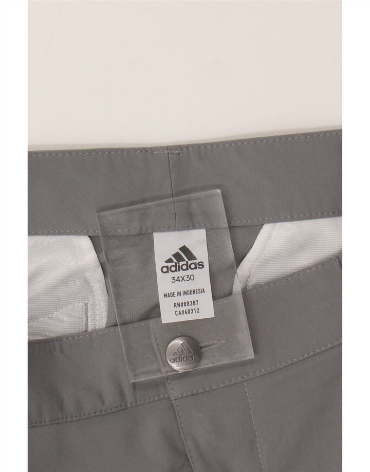 ADIDAS Pantalon Chino Slim Homme W34 L30 Gris Coton