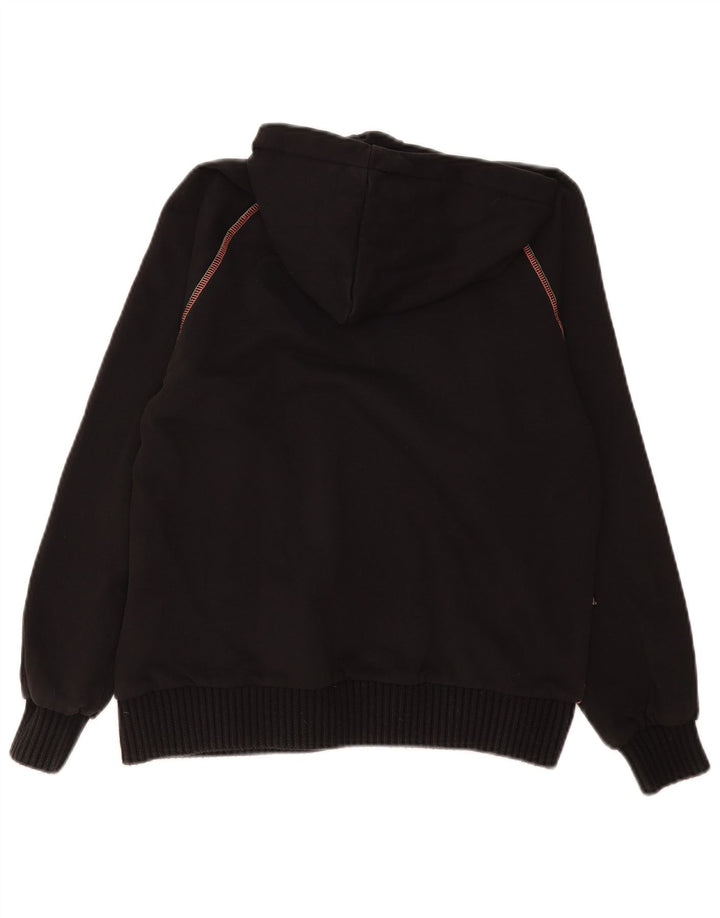 Desigual Pull à capuche surdimensionné graphique pour femme UK 10 Petit Noir Polyester