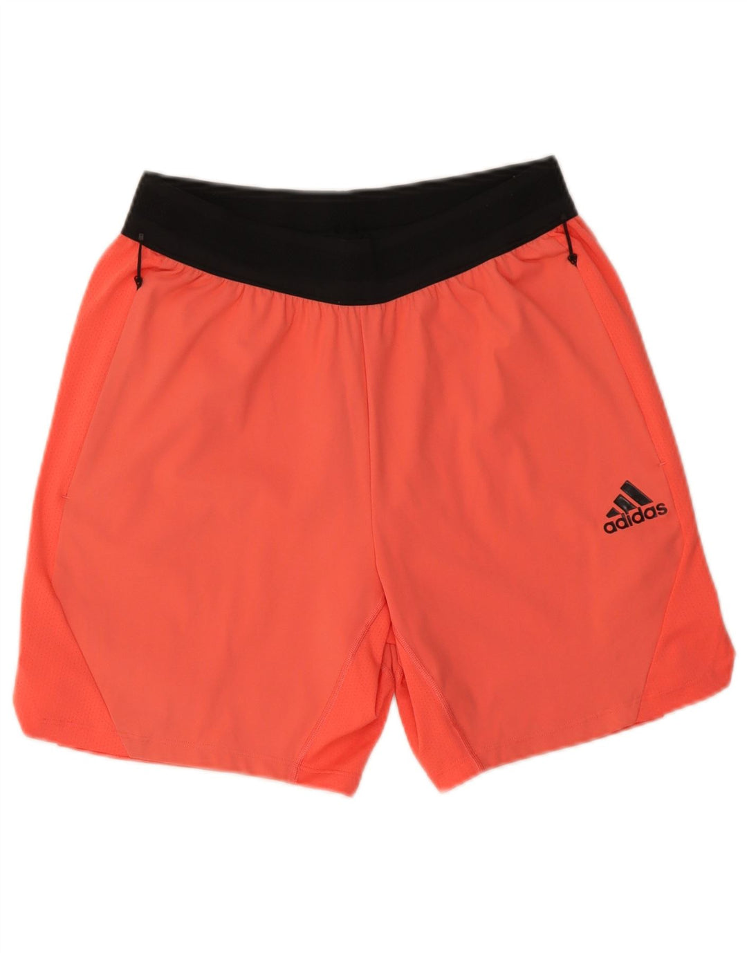 Adidas Short de sport pour homme en nylon color block orange moyen