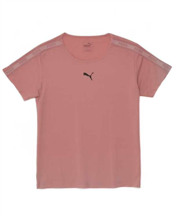Puma T-shirt graphique coupe ample pour femme UK 4 XS Rose Polyester