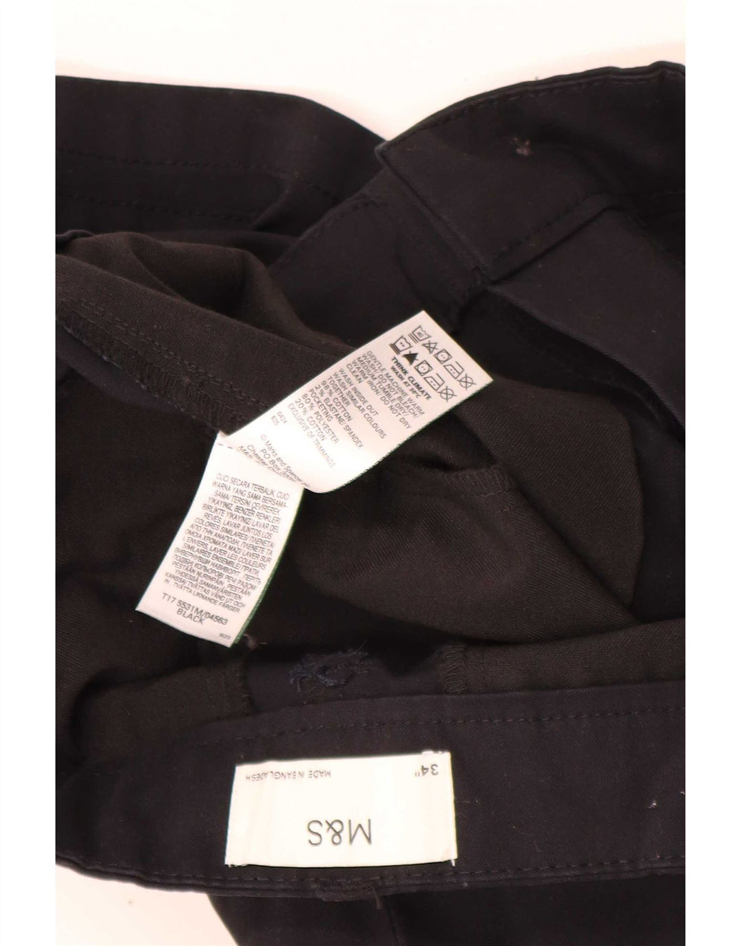 Marks & Spencer Short cargo pour homme W34 Grand coton noir