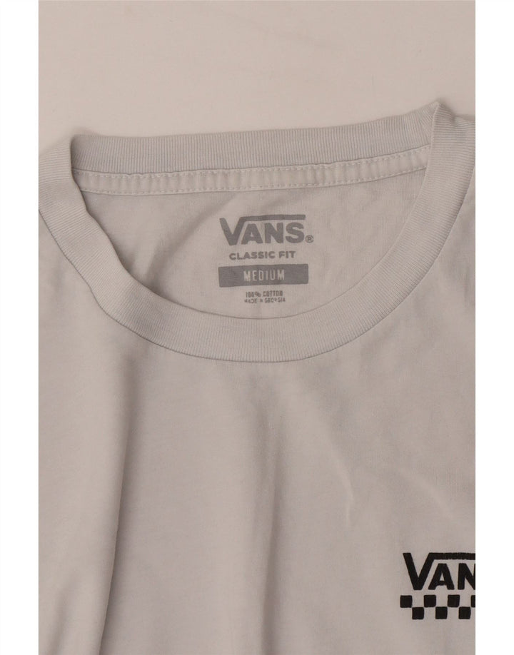 Vans T-Shirt Coupe Classique Homme Gris Moyen Coton