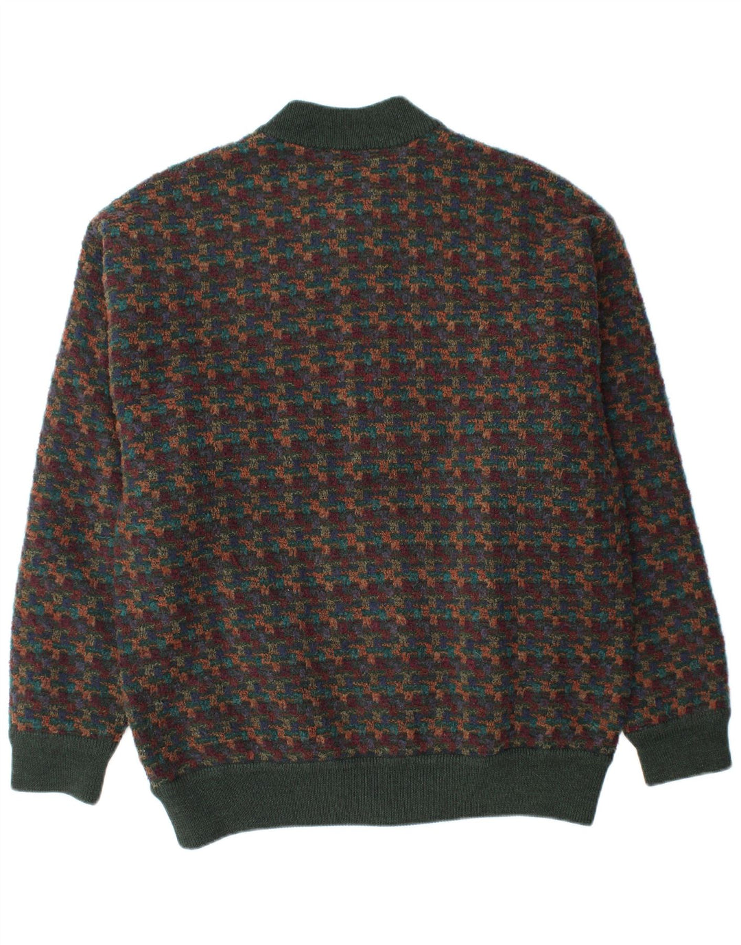 DALMINE Pull Cardigan Homme IT 56 2XL Acrylique Géométrique Multicolore