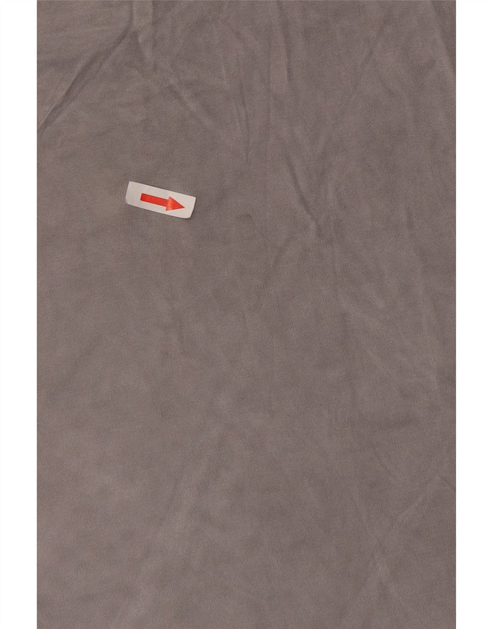 Calvin Klein T-shirt court pour femme UK 14 Gris moyen Rayonne