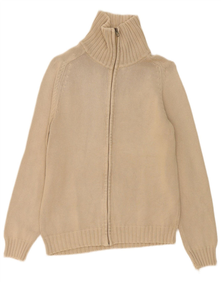 ZARA Homme Cardigan Pull Beige Moyen Coton